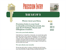 Tablet Screenshot of precisionentry.net
